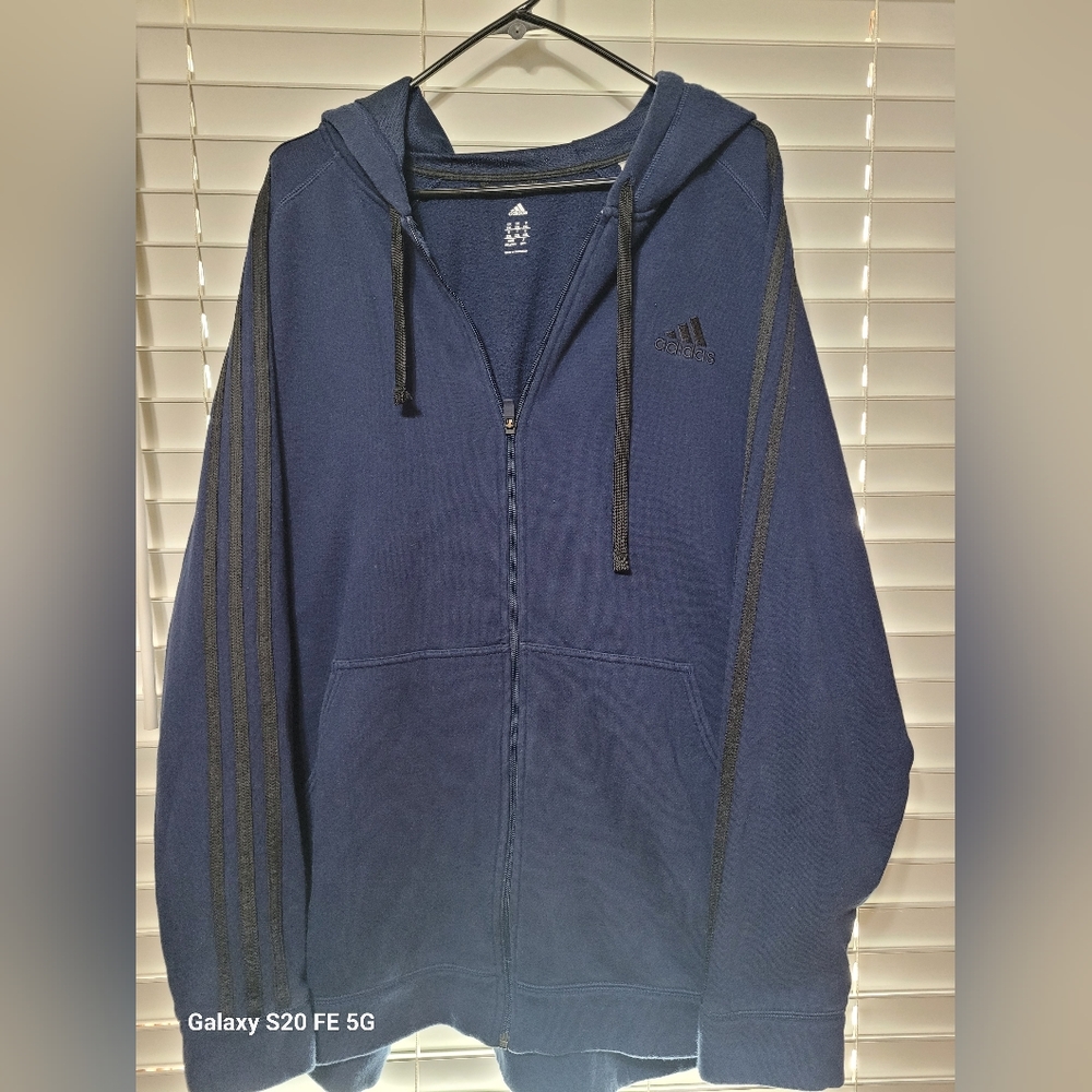 Adidas Men's Full zip Hooded Sweatshirt